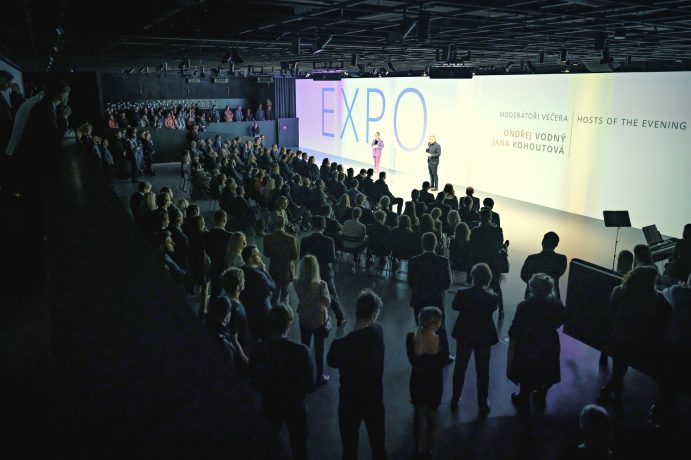 EXPO 2025 Ósaka — vyhlášení soutěže na český pavilon — moderátor Ondra Vodný